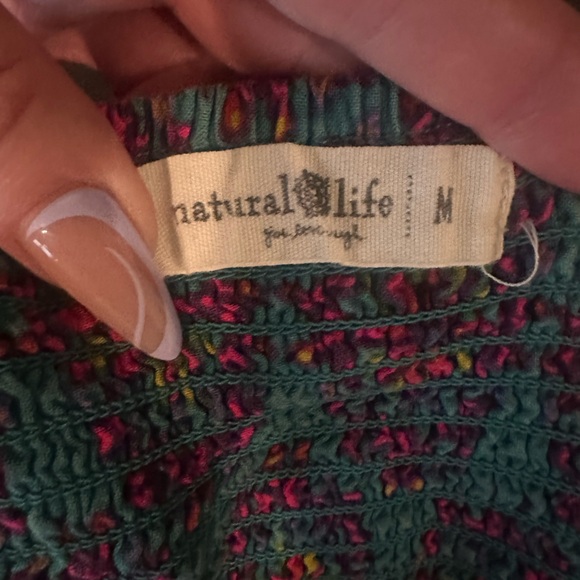 Natural Life Boho Patchwork Tank Size M So Cute! 🎀 - Picture 3 of 4